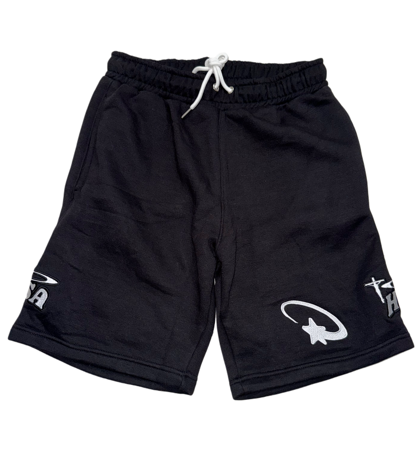 Black "Shoot4DaStars" Shorts