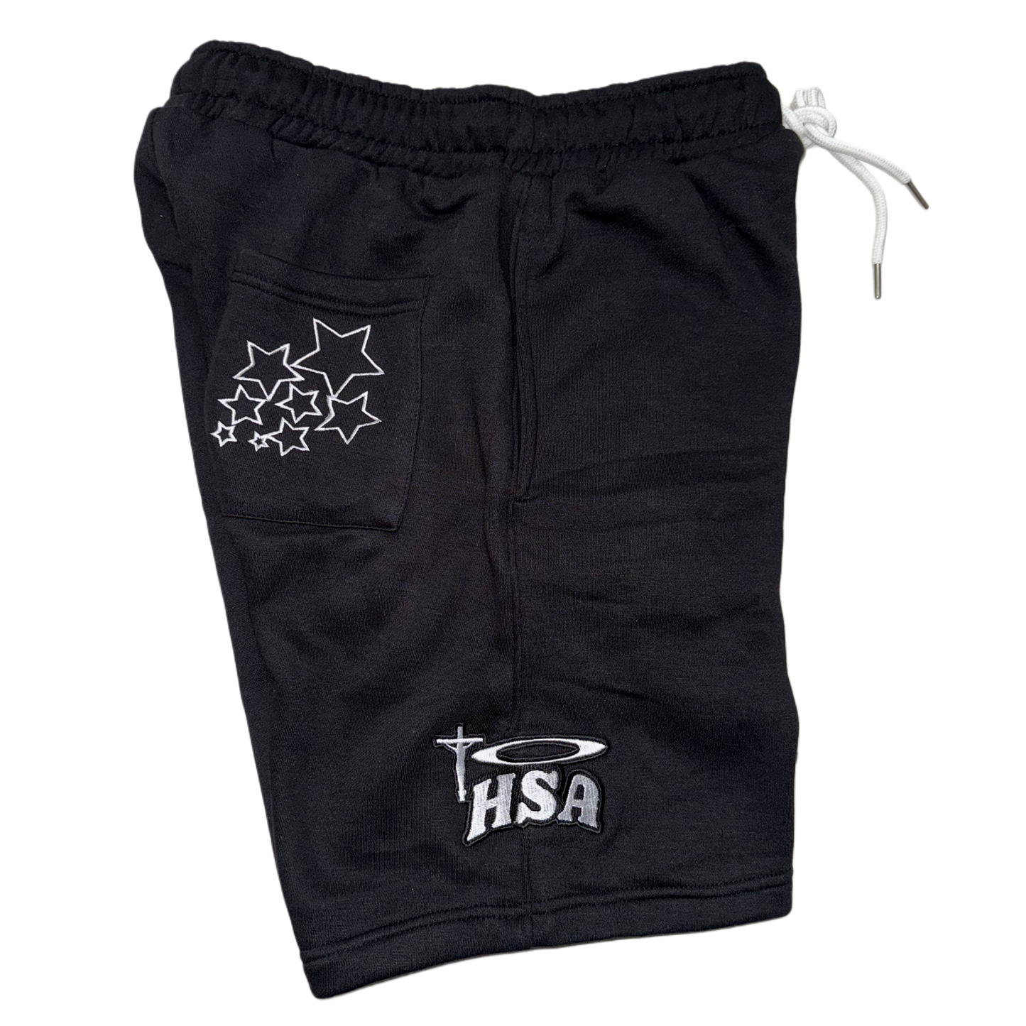 Black "Shoot4DaStars" Shorts