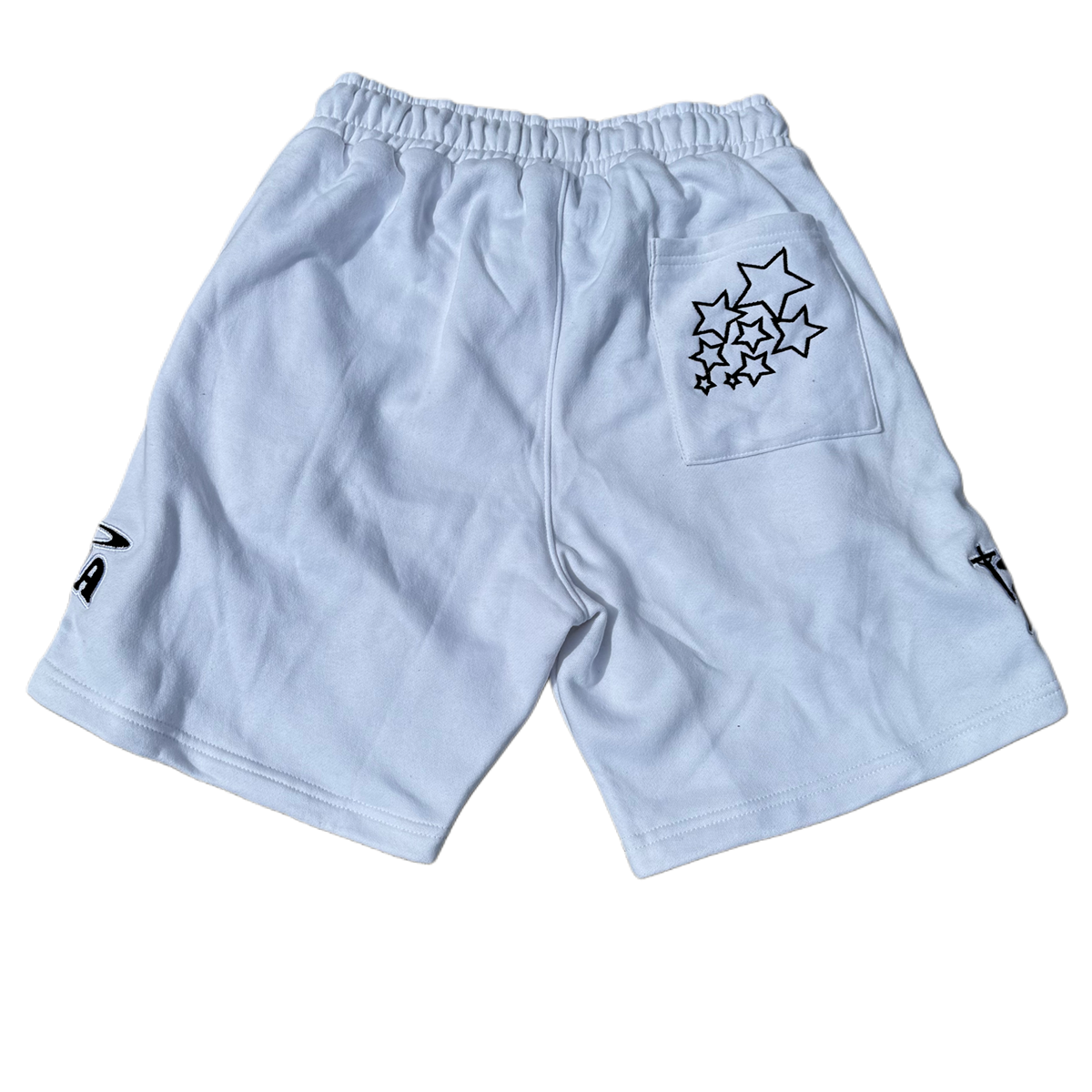 White "Shoot4DaStar" Shorts