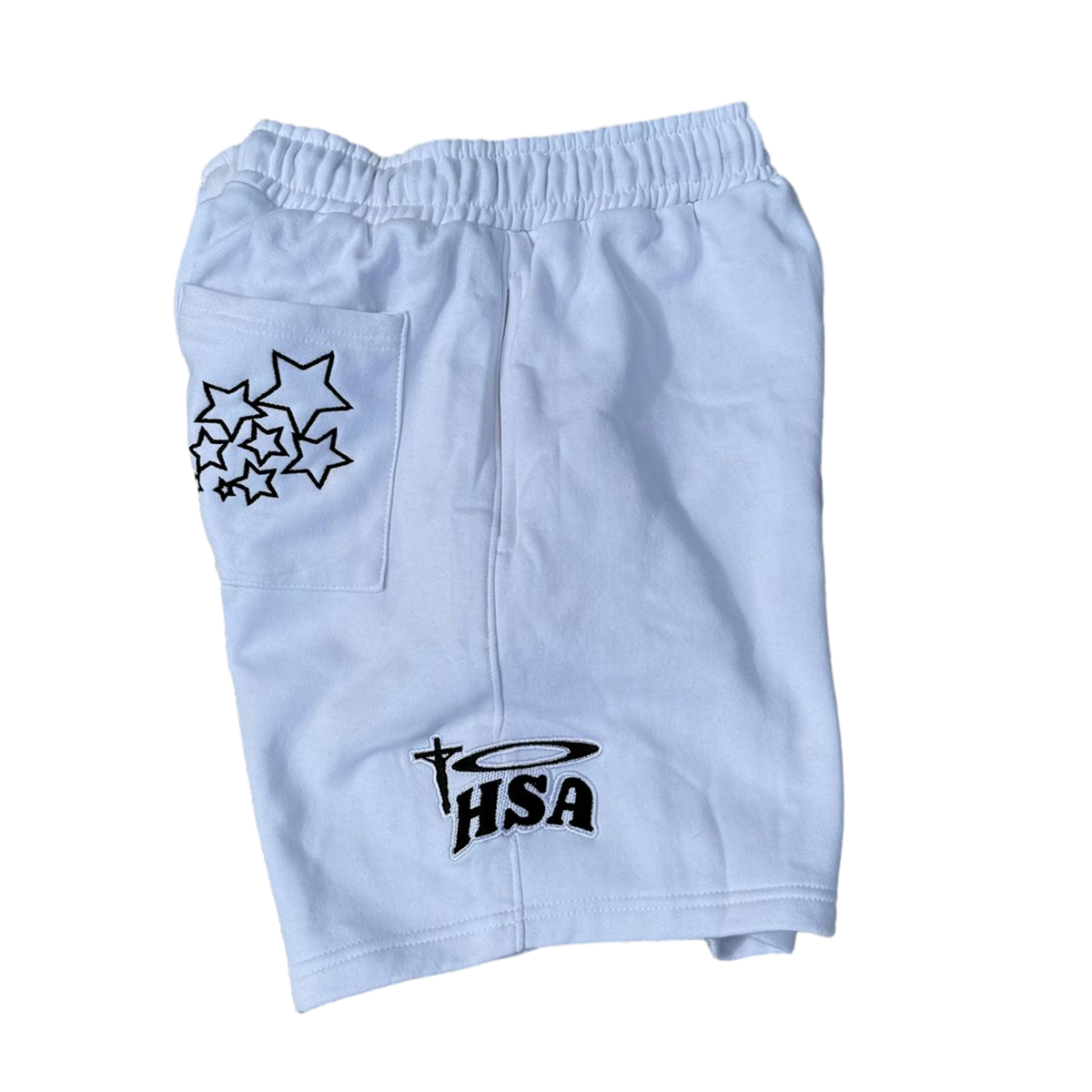 White "Shoot4DaStar" Shorts