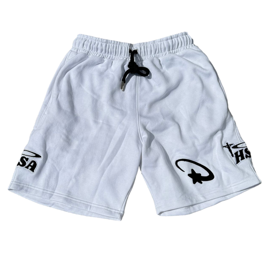 White "Shoot4DaStar" Shorts